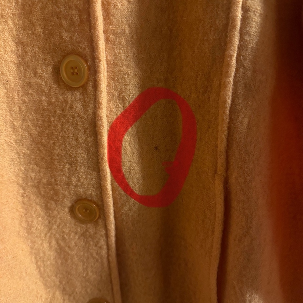 Norm Thompson Women's Orange 100% Wool Jacket, Size M - Picture 9 of 10